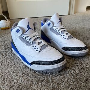 Jordan 3 Retro racer blue size 10.5
